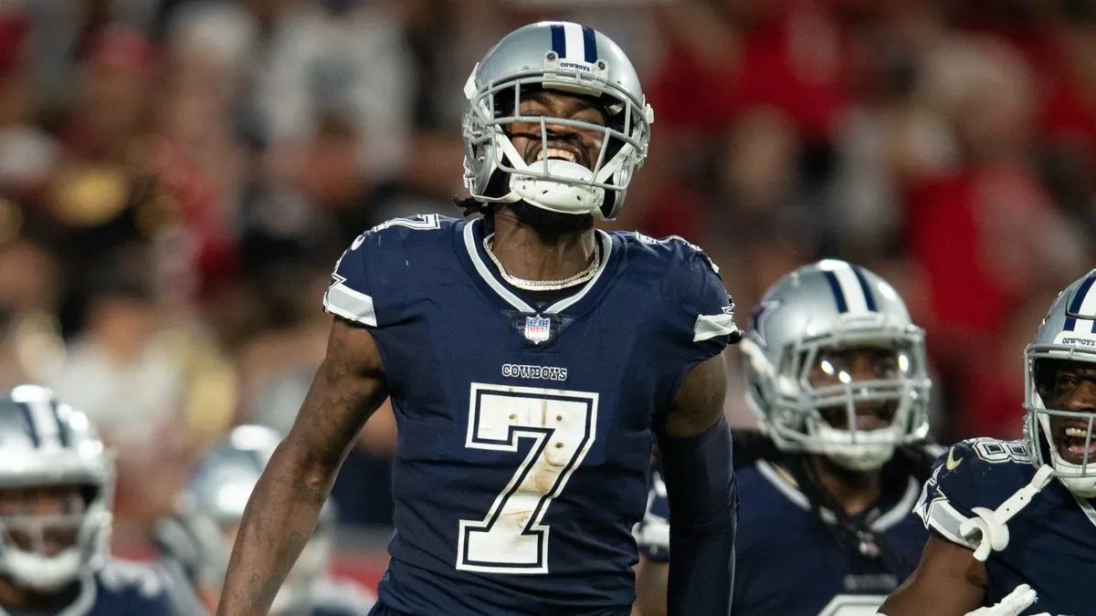 Cowboys cornerback Trevon Diggs tears his ACL in practice Image