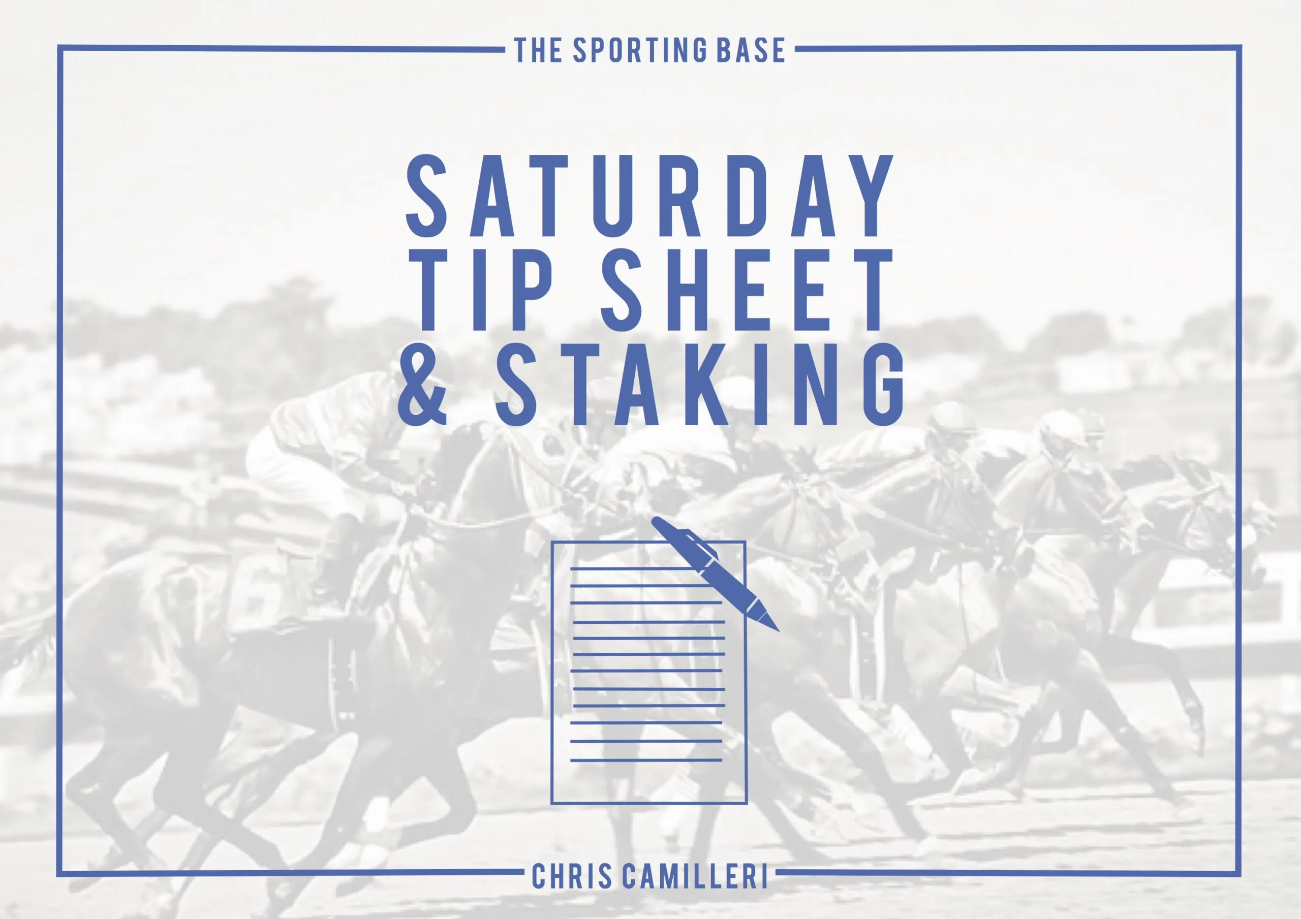 Randwick Tip Sheet & Staking Plan – Saturday 1st February Image